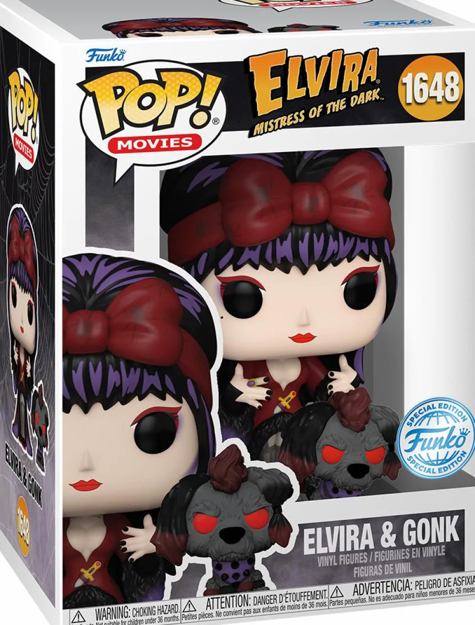 Elvira: Mistress of the Dark - Elvira & Gonk Moonlight Pop! Vinyl Figure
