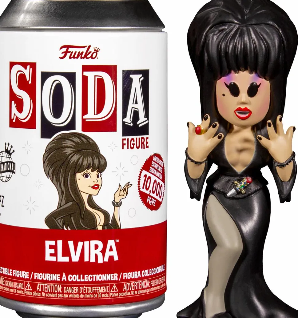 Elvira: Mistress of the Dark - Elvira SODA Vinyl Figure in Collector Can (International Edition)