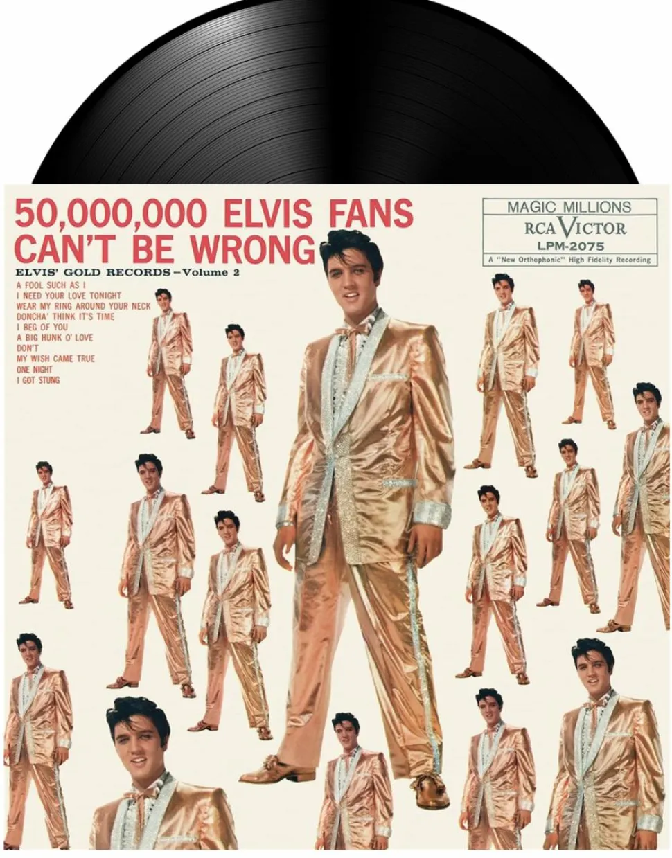 Elvis Presley - 50,000,000 Elvis Fans Can't Be Wrong: Elvis' Gold Records Volume 02 LP Vinyl Record