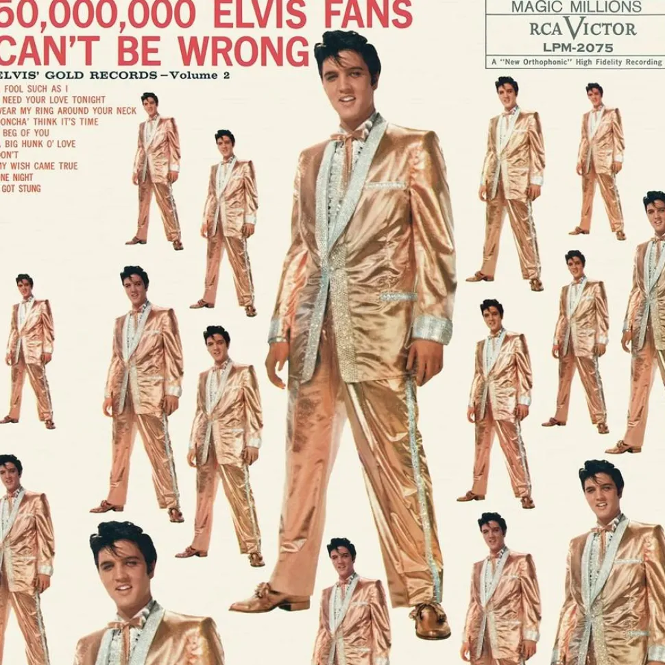 Elvis Presley - 50,000,000 Elvis Fans Can't Be Wrong: Elvis' Gold Records Volume 02 LP Vinyl Record