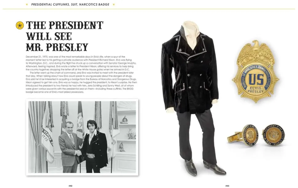 Elvis Presley - Treasures: The Story of the King of Rock 'n' Roll Told Through His Personal Mementos Hardcover Book