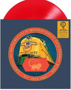 Emerson, Lake & Palmer - Live At Waterloo Concert Field, Stanhope, NJ, USA, 31st July 1992 LP Vinyl Record (2020 Record Store Day Exclusive Flame Coloured Vinyl)