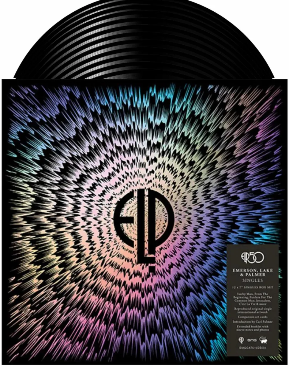 Emerson, Lake & Palmer - Singles 12 x 7” Vinyl Record Box Set (Coloured Vinyl)