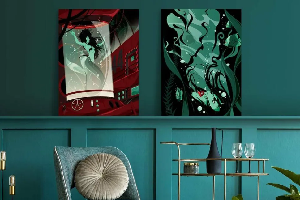 Empire City - Project Poseidon & Lady of the Lake Fine Art Prints by Mike Mahle (Set of 2)