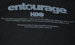 Entourage - Star Black Blend Male Distressed T-Shirt