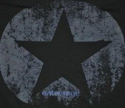 Entourage - Star Black Blend Male Distressed T-Shirt