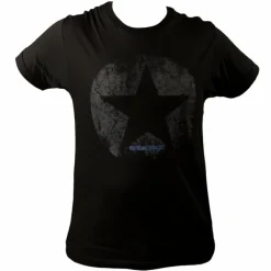 Entourage - Star Black Blend Male Distressed T-Shirt
