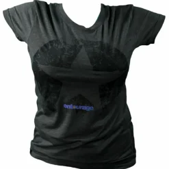 Entourage - Star Charcoal Blend Distressed Female T-Shirt