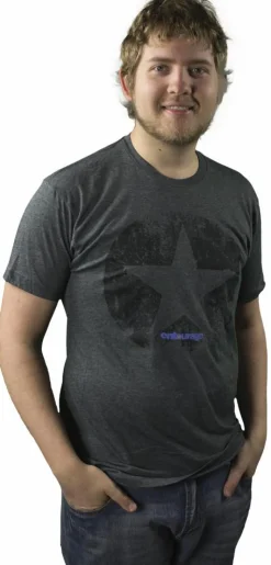 Entourage - Star Charcoal Blend Male Distressed T-Shirt