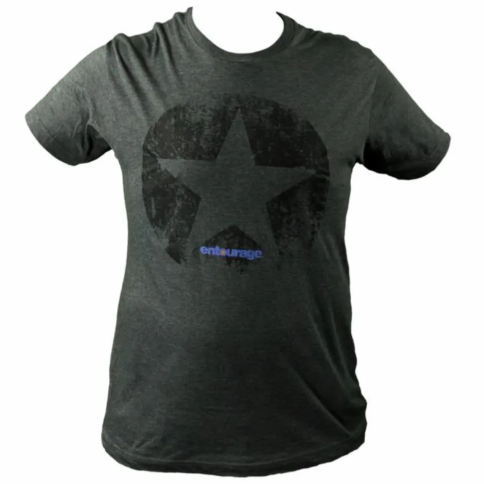 Entourage - Star Charcoal Blend Male Distressed T-Shirt