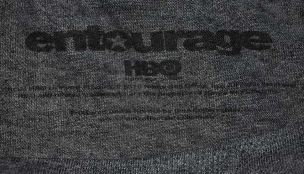 Entourage - Star Charcoal Blend Male Distressed T-Shirt