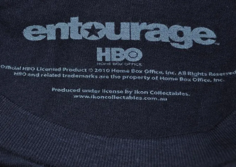Entourage - Star Navy Female Distressed T-Shirt