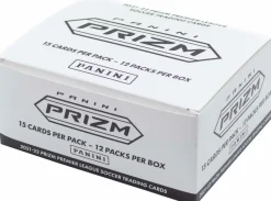 EPL Premier League Football (Soccer) - 2021/22 Panini Prizm Soccer Trading Cards Fat Pack Box (Display of 12)