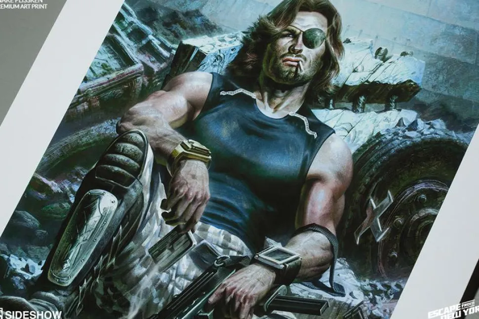 Escape from New York - Snake Plissken Premium Art Print by Fabian Schlaga