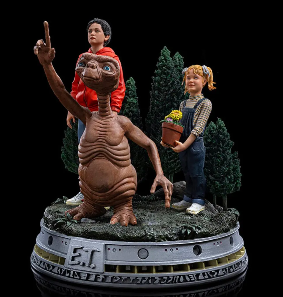 E.T. The Extra-Terrestrial - Elliot, E.T. & Gertie Deluxe 1/10th Scale Statue