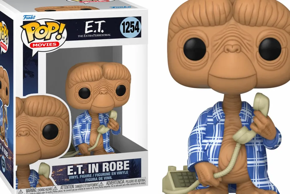 E.T. The Extra-Terrestrial - E.T. in Flannel Robe 40th Anniversary Pop! Vinyl Figure