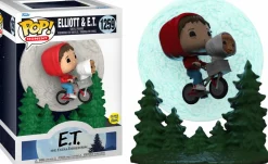 E.T. The Extra-Terrestrial - Elliott & E.T. Flying Over Moon Glow in the Dark Movie Moments Pop! Vinyl Figure 2-Pack