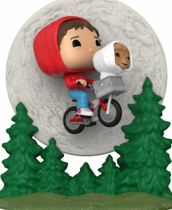 E.T. The Extra-Terrestrial - Elliott & E.T. Flying Over Moon Glow in the Dark Movie Moments Pop! Vinyl Figure 2-Pack