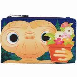 E.T. The Extra-Terrestrial - Flower Pot 4” Faux Leather Flap Wallet