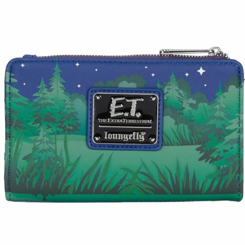 E.T. The Extra-Terrestrial - Flower Pot 4” Faux Leather Flap Wallet