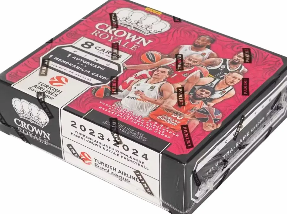 Euroleague Basketball - 2024 Panini Euroleague Crown Royale Trading Cards Hobby Box (Display of 1)