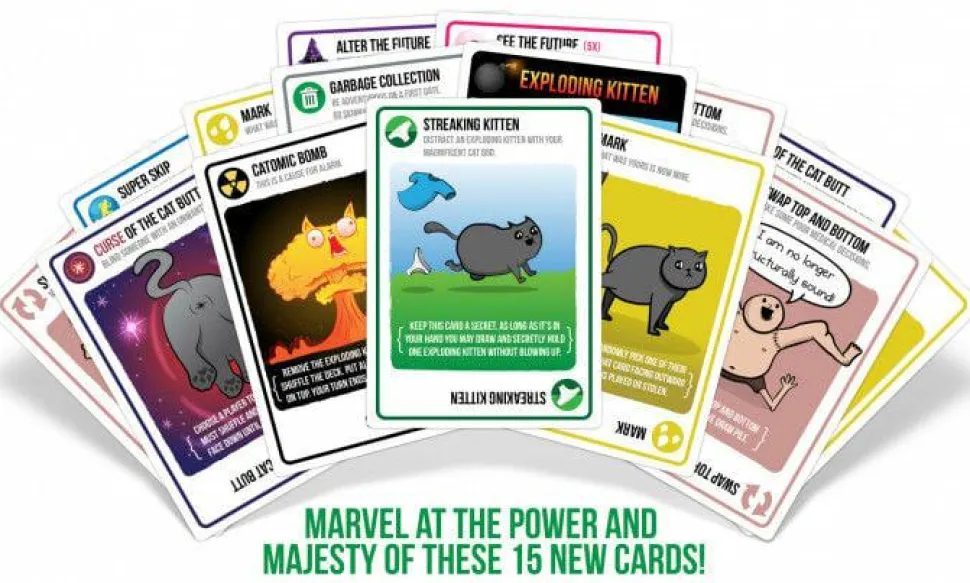 Exploding Kittens - Streaking Kittens Card Game Expansion Pack