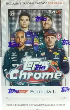 F1: Formula 1 - 2021 Topps Chrome Trading Cards Hobby Lite Box (Display of 16)