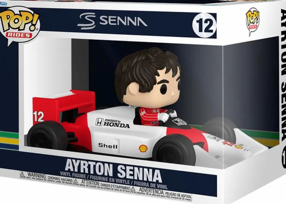 F1: Formula 1 - Ayrton Senna with Race Car Pop! Rides Vinyl Figure