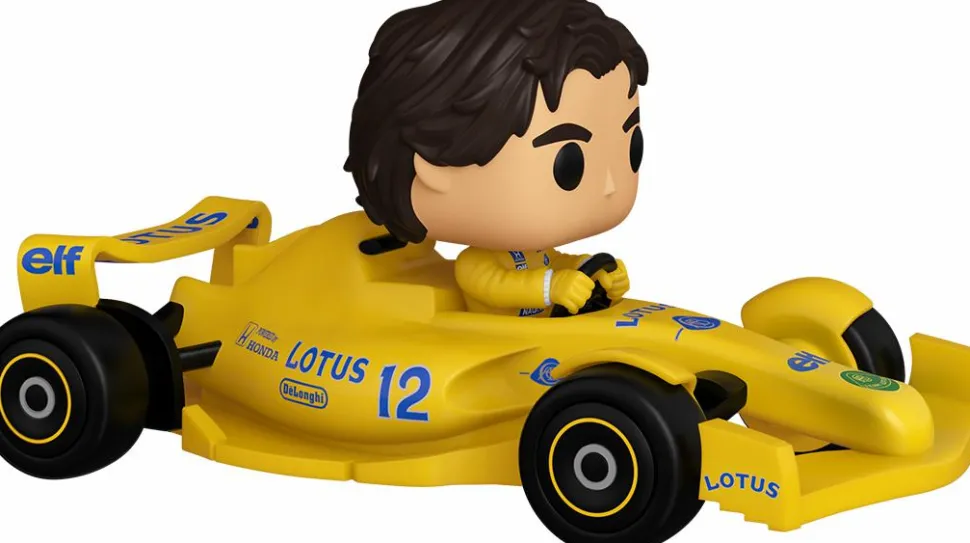 F1: Formula 1 - Ayrton Senna with Lotus Race Car Pop! Rides Vinyl Figure