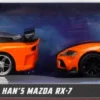 F9: The Fast Saga - Han’s Mazda RX-7 & 2020 Toyota GR Supra 1/32 Scale Die-Cast Vehicle Replica 2-Pack