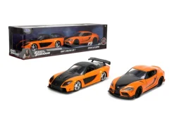 F9: The Fast Saga - Han’s Mazda RX-7 & 2020 Toyota GR Supra 1/32 Scale Die-Cast Vehicle Replica 2-Pack