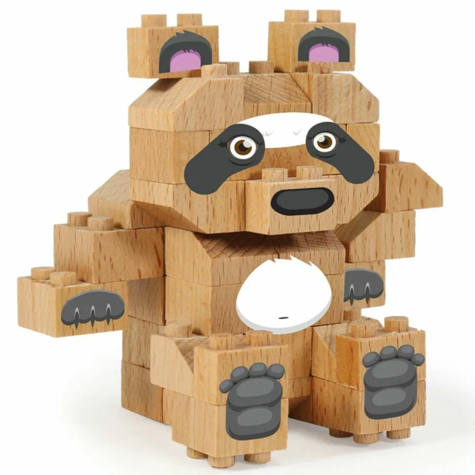 FabBrix - WWF Giant Panda Wooden Brick Set