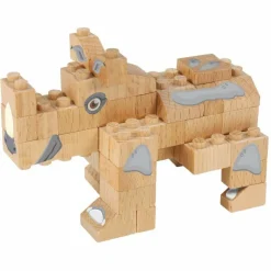 FabBrix - WWF Rhinoceros Wooden Brick Set