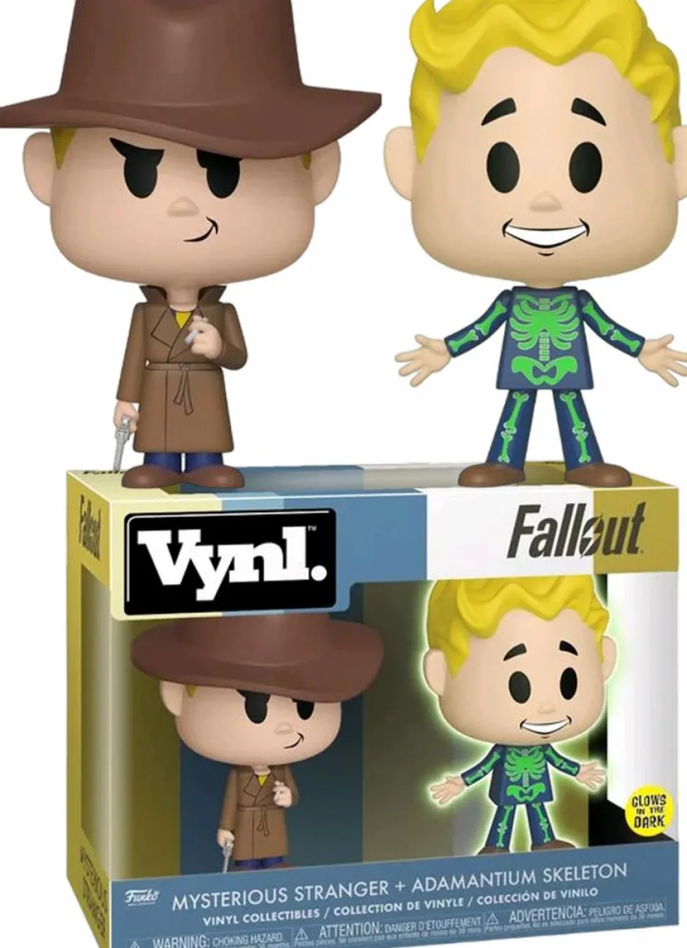 Fallout - Mysterious Stranger & Adamantium Skeleton Vynl. Vinyl Figure 2-Pack