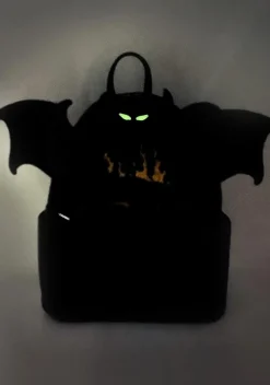 Fantasia (1940) - Chernabog Bald Mountain Glow in the Dark 10” Faux Leather Mini Backpack