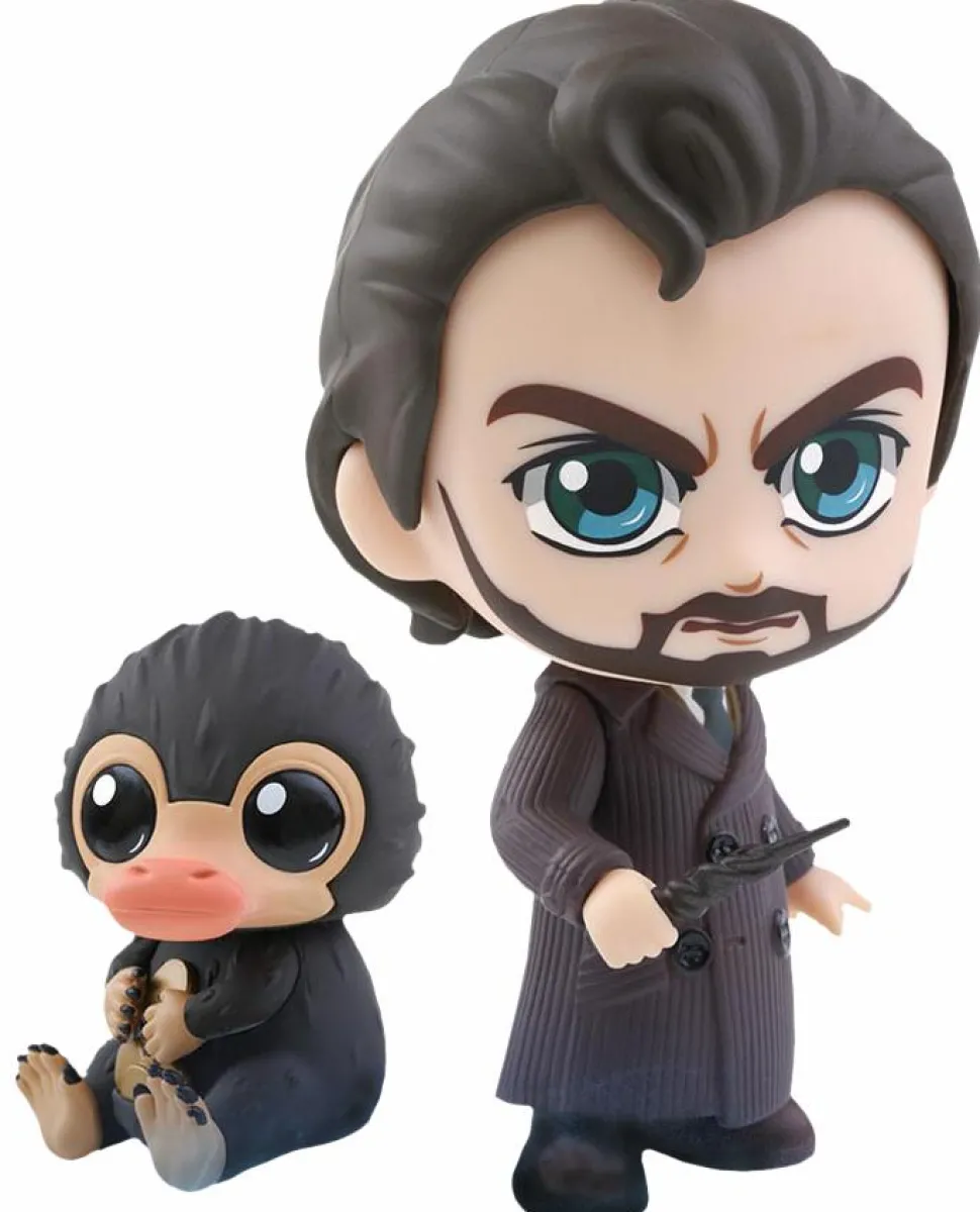 Fantastic Beasts 2: The Crimes of Grindelwald - Albus Dumbledore & Niffler Cosbaby 3.75” Hot Toys Bobble-Head Figure 2-Pack