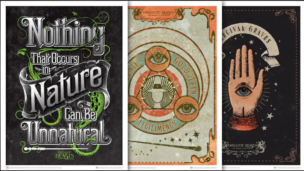 Fantastic Beasts and Where to Find Them - Art Print Set 2