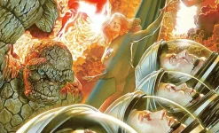 Fantastic Four - Marvel 75th Anniversary: Fantastic Four Fine Art Print by Alex Ross
