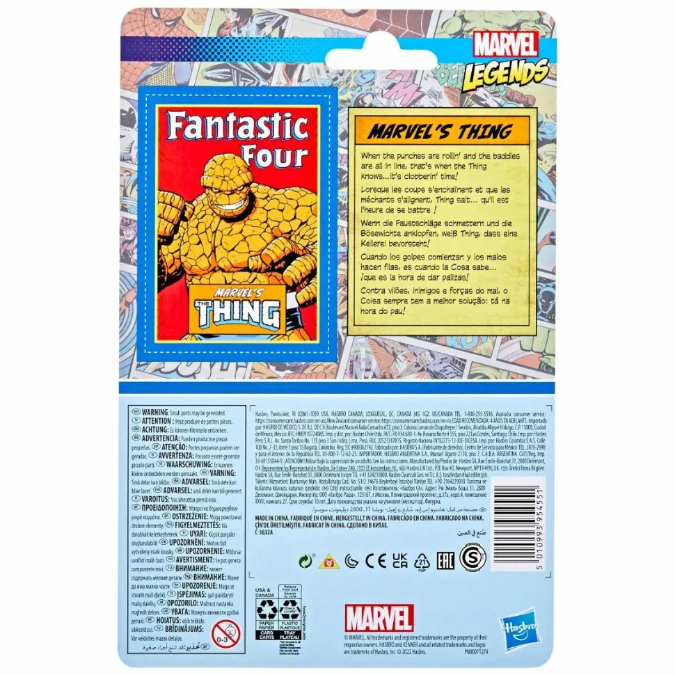 Fantastic Four - The Thing Retro Marvel Legends Kenner 3.75” Action Figure