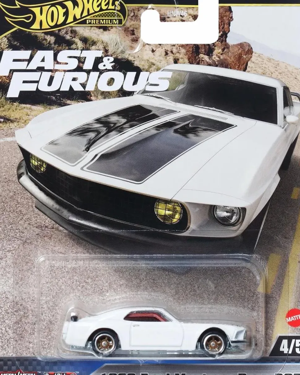 Fast & Furious 6 - 1969 Ford Mustang Boss 302 Hot Wheels Premium Real Riders 1/64th Scale Die-Cast Vehicle Replica