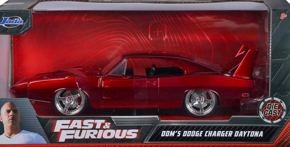 Fast & Furious 6 - Dom’s 1968 Dodge Charger Daytona 1/24th Scale Metals Die-Cast Vehicle Replica