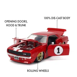 Fast & Furious - Big Red 1969 Chevrolet Camaro 1/24th Scale Die-Cast Vehicle Replica