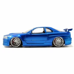 Fast & Furious - Brian’s 2002 Nissan Skyline GT-R R34 Metals 1/24th Scale Die-Cast Vehicle Replica