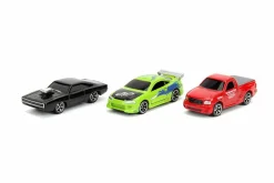 Fast & Furious - Dom's Charger R/T, Brian's Mitsubishi Eclipse and Brian's Ford F-150 SVT Lightning Nano Hollywood Rides 1.5" Die-Cast Vehicle Replica 3-Pack