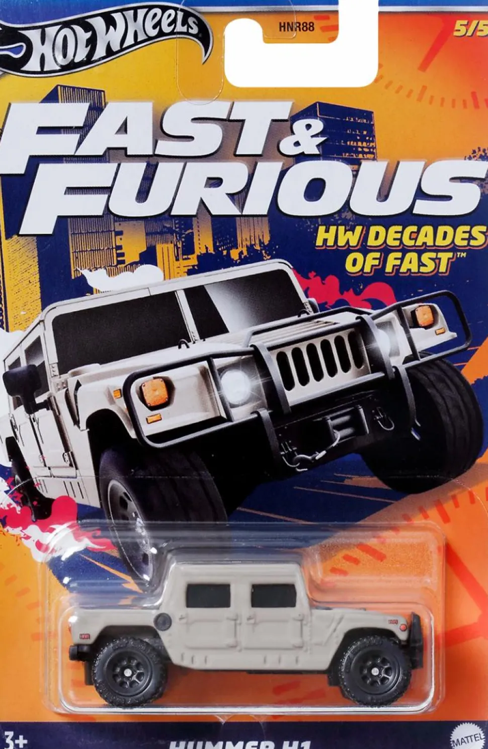 Fast & Furious - Hummer H1 Hot Wheels Decades of Fast 1/64th Scale Die-Cast Vehicle Replica