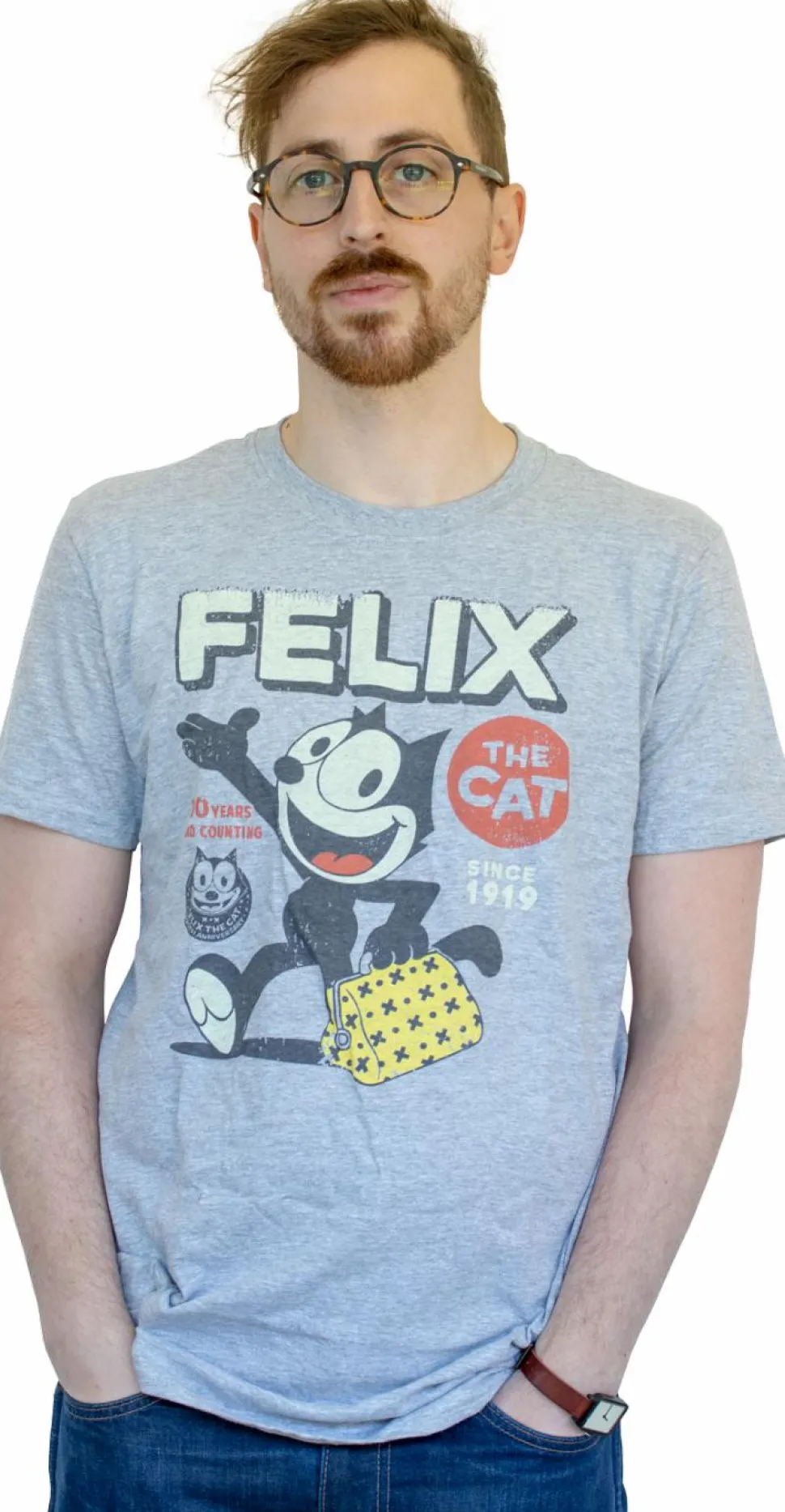 Felix the Cat - Felix the Cat Silver Metallic Pop! Vinyl Figure & T-Shirt Box Set