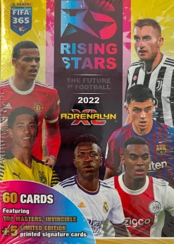FIFA Football (Soccer) - 2022 FIFA 365 Panini Adrenalyn XL Rising Stars Trading Cards Box (65 Cards)