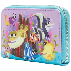 Finding Nemo - Fish Tank 4” Faux Leather Zip-Around Wallet