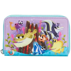 Finding Nemo - Fish Tank 4” Faux Leather Zip-Around Wallet