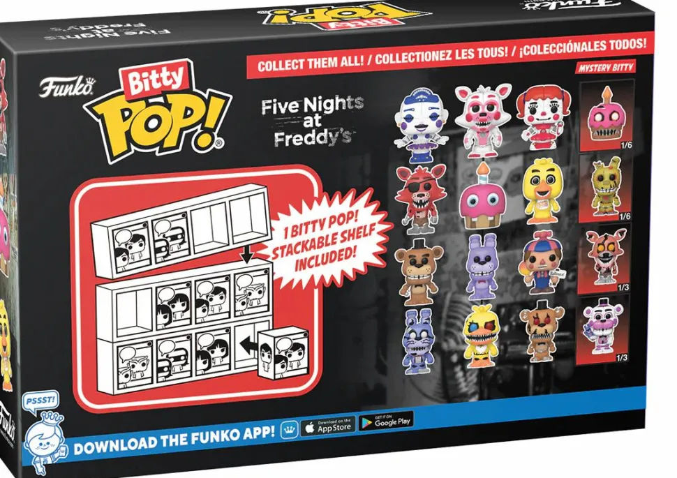 Five Nights at Freddy's - Freddy, Bonnie, Balloon Boy & Mystery Bitty Pop! Vinyl Figure 4-Pack